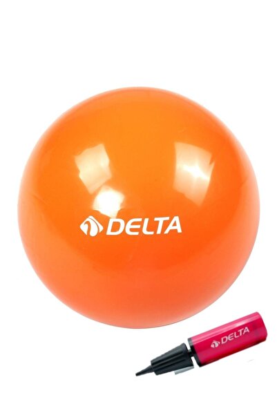 Delta 20 cm Orange Pilates Balance Exercise Ball + Pilates Ball Pump