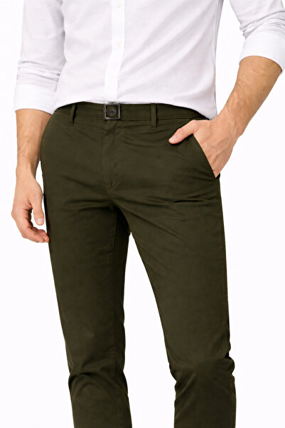 WE&ME Men's Slim Fit Lycra Casual Trousers – Flexible Comfortable Fit