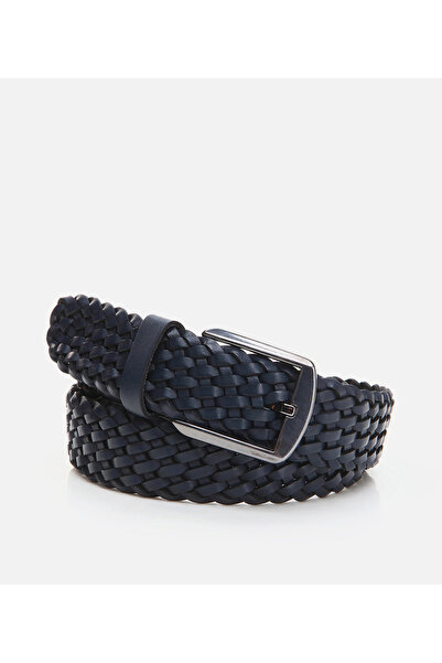 Hotiç Erkek Deri Lacivert Kemer