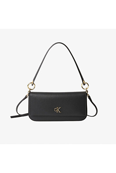 Calvin Klein حقيبة كتف بأحرف مونوغرام الحد الأدنى
