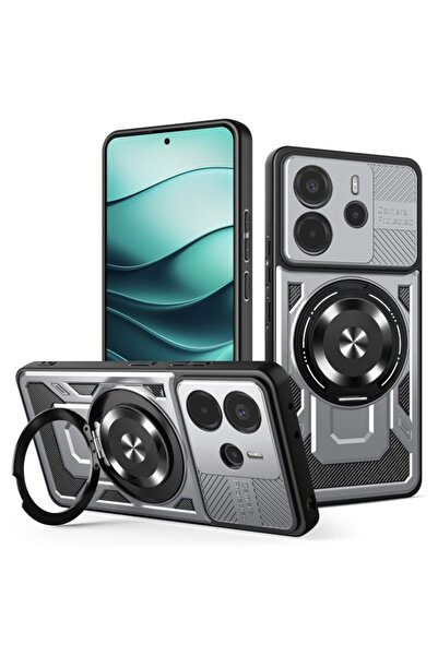 SKYDDAR INNOVATION Husă pentru Xiaomi Redmi Note 14 5G, RuggedCam, inel magne...