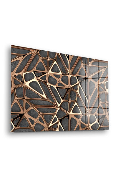 Decovetro Cam Tablo Геометричен златен роза