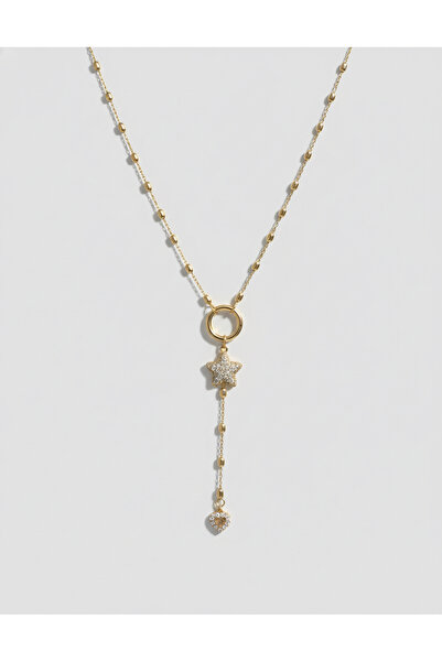 Lilac Jewelry Özel Seri Yıldız Kalp Y Kolye