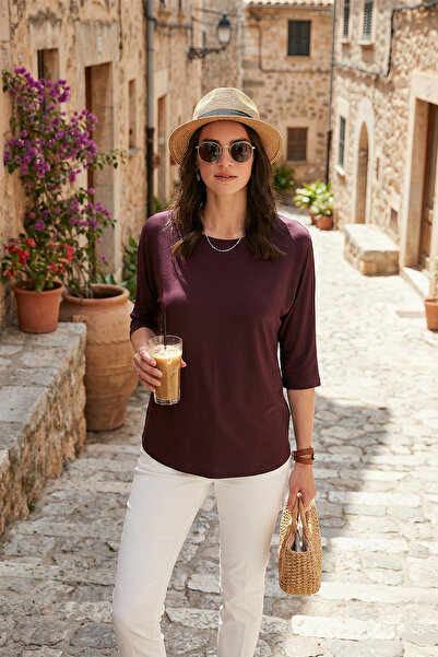 Lela Bisiklet Yaka Truvakar Kol Bluz BLUZ 5861416Y