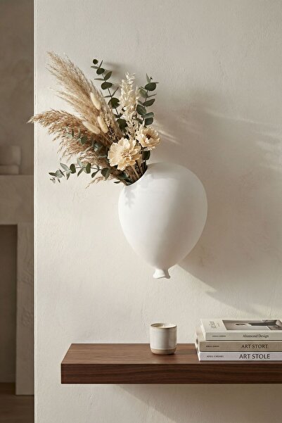 Kaktüs Saksı Dünyası Saksı Duvar Saksısı Dekoratif Saksı Balon Saksı Beyaz Re...