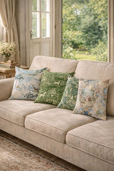 Evdek Double-Sided Printed 4-Piece Throw Pillow Cover 6Eod19
