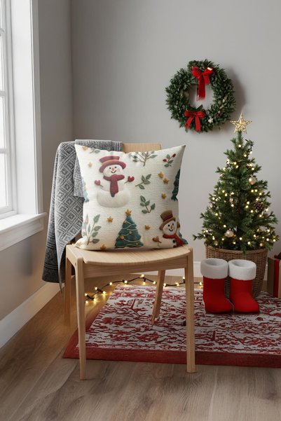 Evdek Christmas Kırlent Kılıfı Ds45