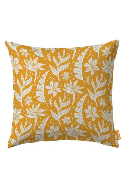 Arancione Co . غطاء وسادة على شكل زهرة Ds19