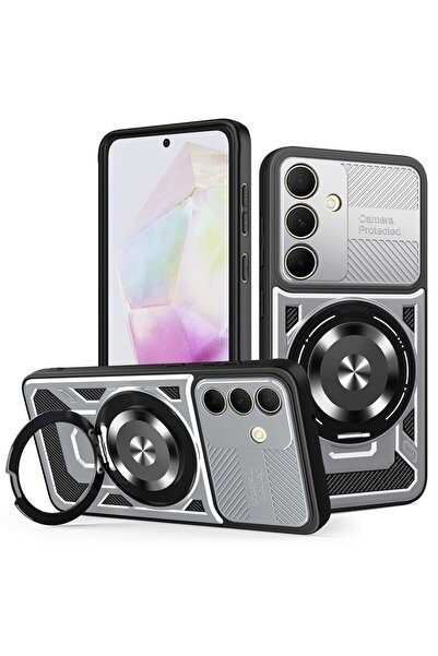 SKYDDAR INNOVATION Husă pentru Samsung Galaxy A35 5G, RuggedCam, inel magneti...