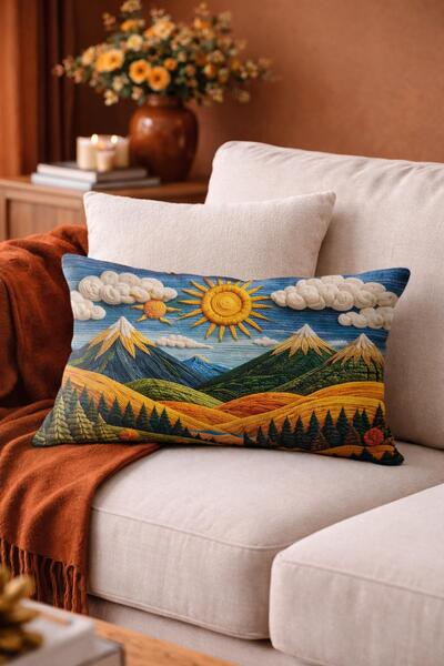 Arancione Co . Κάλυμμα μαξιλαριού ορθογώνιου σχήματος με εκτύπωση διπλής όψης...