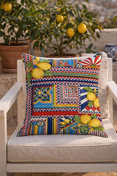 Evdek Çift Tarafı Baskılı Kırlent Kılıfı 6EOD16