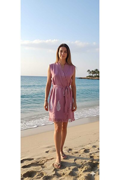 Nevin Acar Φόρεμα παραλίας Kimona με σχέδια από μπαμπού