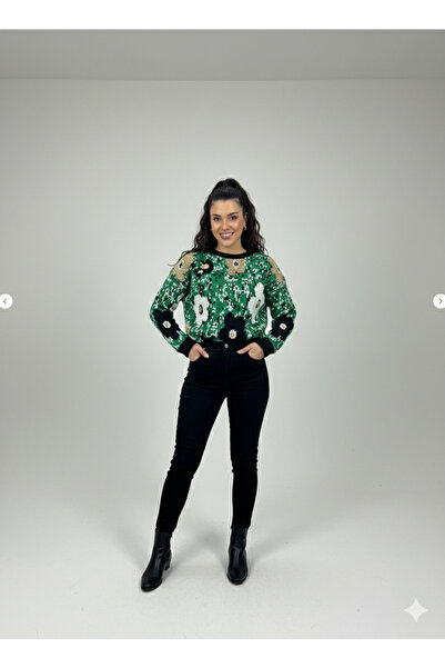 youknitwear you Pulover tricotat Daisy guler rotund