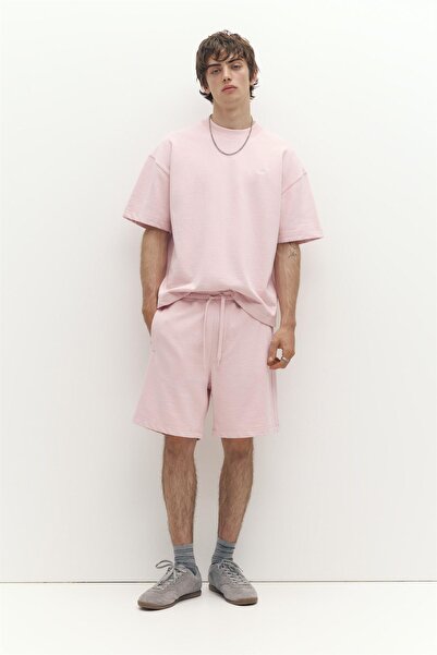 Pull & Bear Logolu jogger bermuda şort