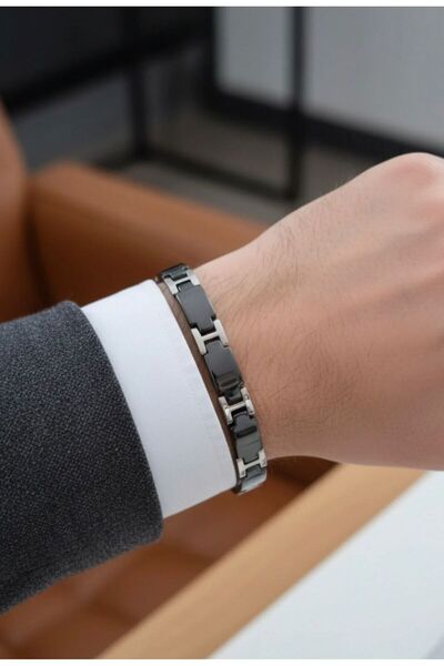 BLKT Energy Bracelet, Ti-Energy Bracelet with Magnetic Magnets (Crystal Black...