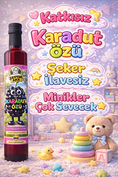 ZEYTİN ANA Karadut Özü 700 gr (Katkısız Ve Şeker ilavesiz Bebek, Çocuk Tükete...