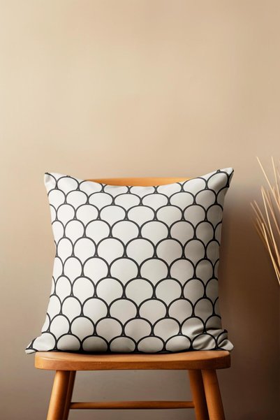 Arancione Co . غطاء وسادة هندسي الشكل Ds14
