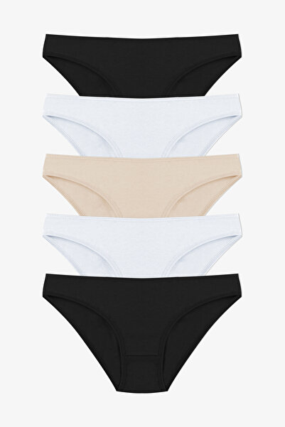 koza iç giyim Γυναικεία εσώρουχα 5 τεμαχίων από βαμβακερά λύκρα με σχέδια