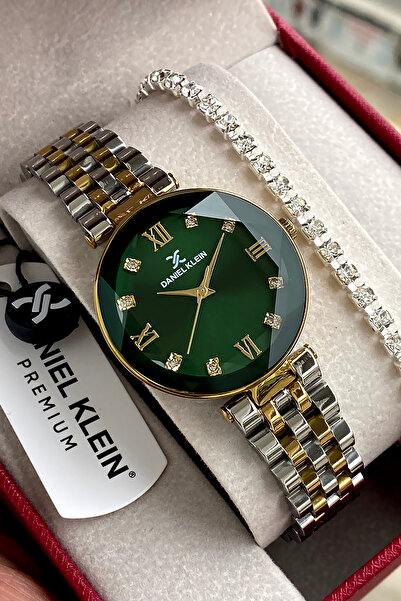 Daniel Klein %100 Orijinal Minimal Kasa Kadın Kol Saat Yeşil Kadran Paslanmaz...