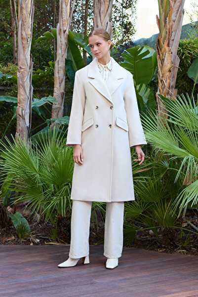 Vitrin Off Shoulder Long Coat