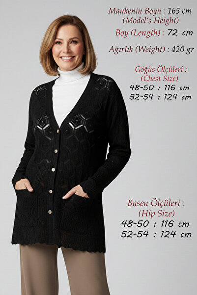 Elvin Women's Knitwear Seasonal Spring Non-Pilling Plus Size Openwork Merceri...