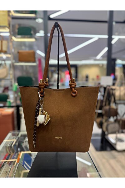 archangel حقيبة كتف نسائية من جلد الغزال