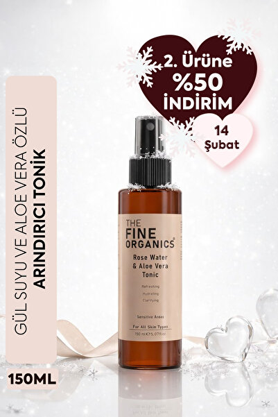 THE FINE ORGANICS Gül Suyu & Aloe Vera Özlü Gözenek Sıkılaştırıcı Ve Arındırı...