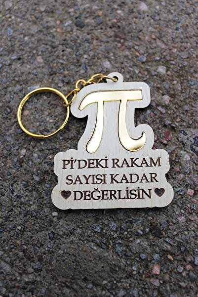 şeyma lazer 14 Mart Pi Günü Matematik Hediyesi 5 adet Anahtarlık
