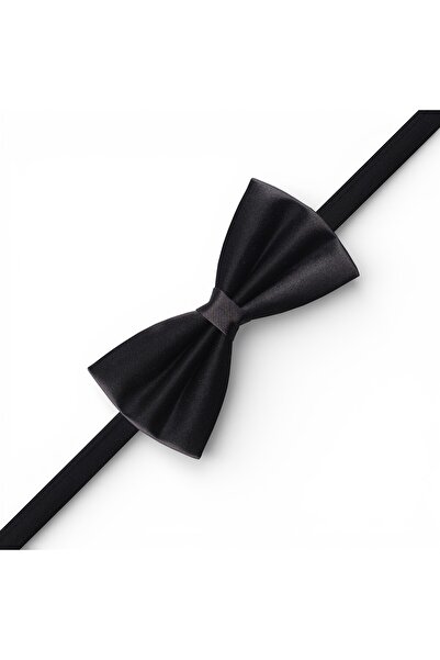 DWOY Erkek Siyah Saten Papyon