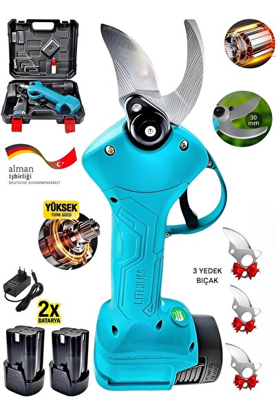 SCHUTZENGER 9865Rp ŞARJLI AĞAÇ DAL BUDAMA BAĞ MAKASI 30M BAKIR SARGI ÇİFT AKÜ...