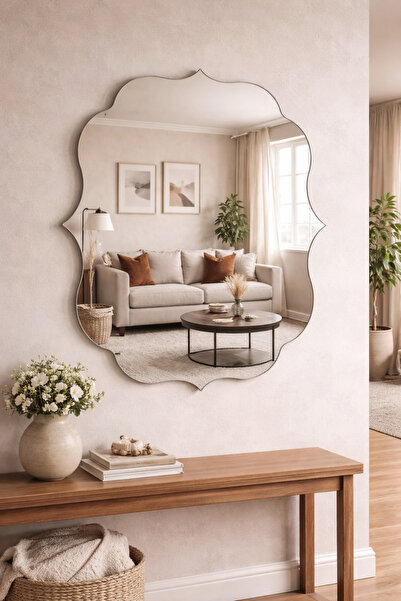 Ahsen glass Duvar Aynası,Asimetrik Ayna,Banyo Aynası,Dekoratif Ayna