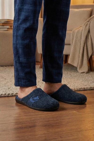 GEZER Papuci de casă pentru grădină cu talpă detașabilă de iarnă pentru bărbați