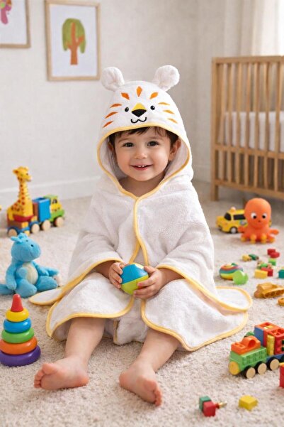 zenginhome منشفة استحمام للأطفال / قماط 75x75 مصنوعة من القطن بنسبة 100% - كي...