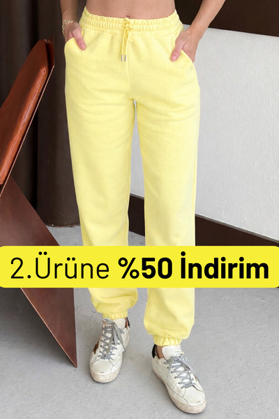 Balenbi بنطال رياضي نسائي شتوي عالي الخصر مبطن بالصوف 1091