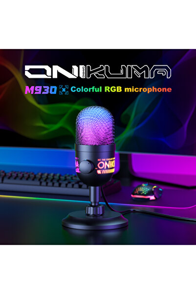 Onikuma M930 USB Condenser Gaming Microphone Mini USB Microphone