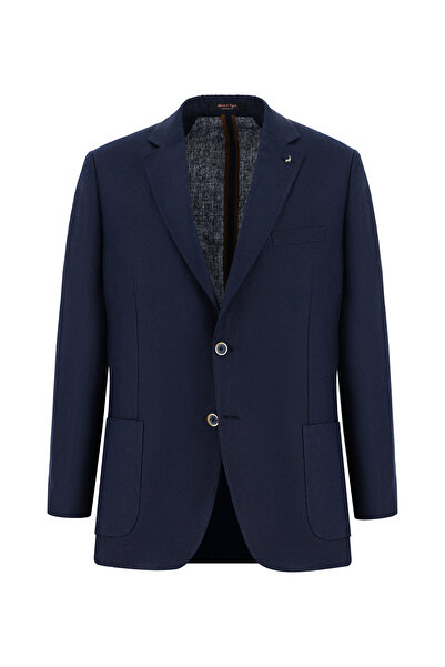 Kiğılı Λινό μπουφάν με σχέδιο, 4 Drop Relaxed Fit, άνετης εφαρμογής