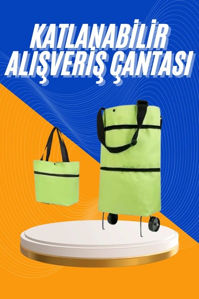 FREEDOM STOREE Shopping Bag Foldable Market Cart Wheeled Market Cart Foldable