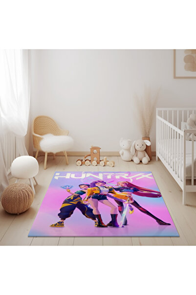 GENELOEM HUNTRİX KIZ EKİBİ PEMBE VE MAVİLİ ÇOCUK HALISI m36