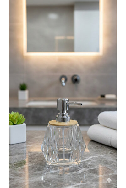 Dia Crystal Liquid Soap Dispenser Bathroom & Kitchen Organizer Acrylic Liquid...