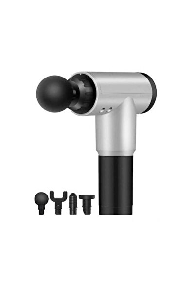 OEM Aparat de Masaj Profesional Tip Pistol, Percuții, 5 Viteze, 4 Capete, Bat...