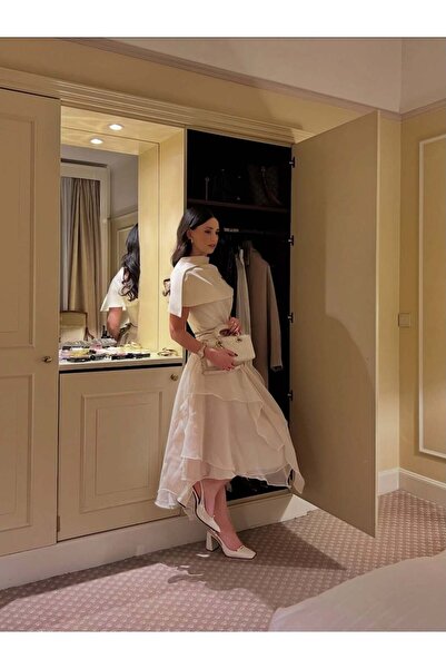 SNIPER Beige layered dress