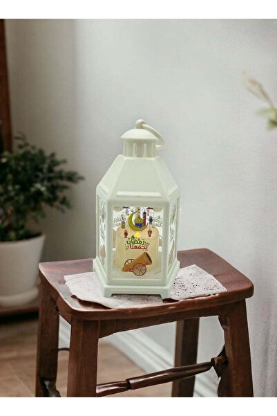 Generic فانوس رمضان ضوئي وصوتي بنشيد ترحيب الهلال - مقاس 20*13*13سم