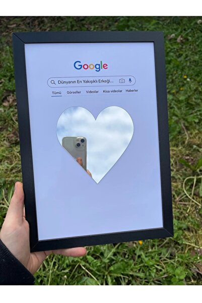 HayDün Erkek sevgiliye hediye Dünyanın en yakışıklı erkeği aynalı tablo çerçe...