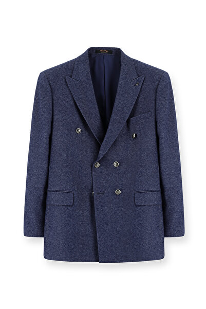 Abdullah Kiğılı سترة 4 Drop Relaxed Fit مريحة وعصرية مصنوعة من الصوف الإيطالي...