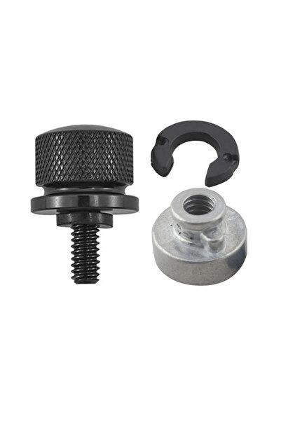 Choice1 طقم براغي وصواميل تثبيت المقعد الخلفي للدراجات النارية، أسود اللون، س...