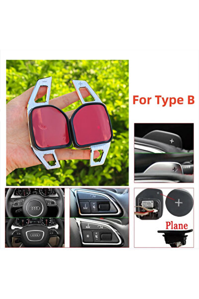 Choice ذراع تبديل السرعات المصنوع من الألومنيوم الفضي لعجلة القيادة لسيارات أ...