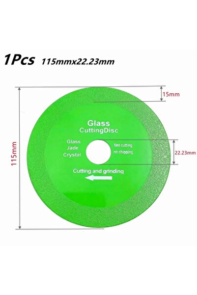 choice2 قرص قطع زجاج فائق الرقة، قطعة واحدة، 115 × 22.23 مم، شفرة منشار 100/1...