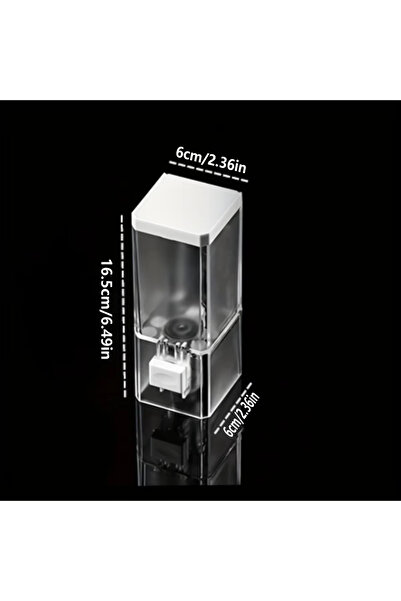 Choice موزع صابون يدوي مثقب شفاف من هومفيش، يُثبت على الحائط، معقم بدون ترك أثر