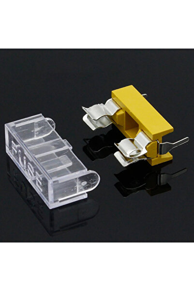 Choice 10 قطع من حوامل فيوزات لوحة الدوائر المطبوعة (PCB) مقاس 5×20 مم، مع غط...