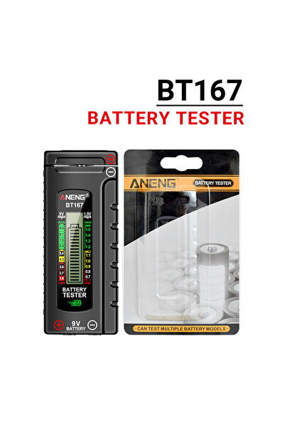 ANENG BT167 BT167 Battery Tester LCD Display C AA AAA D 9V 1.5V Universal But...